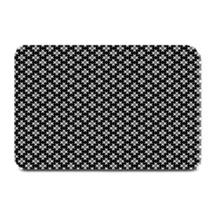 Logo Kek Pattern Black And White Kekistan Black Background Plate Mats by snek