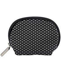 Logo Kek Pattern Black And White Kekistan Black Background Accessory Pouch (small) by snek