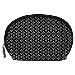 Logo Kek Pattern Black And White Kekistan Black Background Accessory Pouch (large) by snek