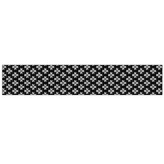 Logo Kek Pattern Black And White Kekistan Black Background Large Flano Scarf  by snek