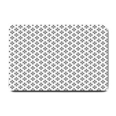 Logo Kek Pattern Black And White Kekistan White Background Small Doormat  by snek