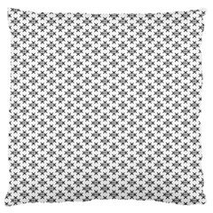 Logo Kek Pattern Black And White Kekistan White Background Large Cushion Case (two Sides) by snek