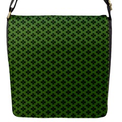 Logo Kek Pattern Black And Kekistan Green Background Flap Closure Messenger Bag (s) by snek