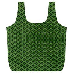 Logo Kek Pattern Black And Kekistan Green Background Full Print Recycle Bag (xl) by snek