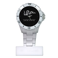 Gadsden Join Or Die Snake Usa Libertarian Plastic Nurses Watch