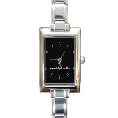 Proud Deplorable With Heart Usa Maga Rectangle Italian Charm Watch by snek