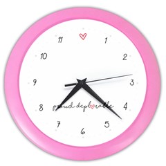 Proud Deplorable With Heart Usa Maga Color Wall Clock by snek