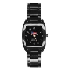 American Are Dreamers Too Buildthewall Maga With Usa Flag Stainless Steel Barrel Watch by snek