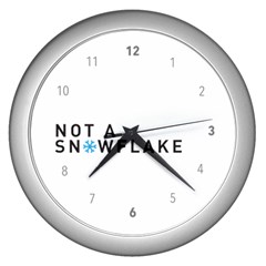 Not A Snowflake Liberal Tears Wall Clock (silver) by snek