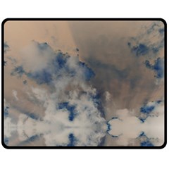 Deep Time Clouds Fleece Blanket (medium)  by LoolyElzayat