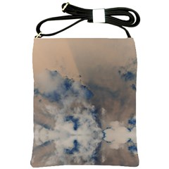 Deep Time Clouds Shoulder Sling Bag by LoolyElzayat