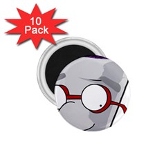 Purple Cup Nerd 1 75  Magnets (10 Pack)  by grimelab