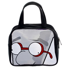 Purple Cup Nerd Classic Handbag (two Sides)