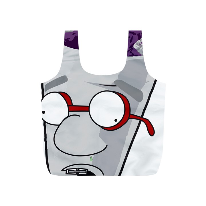 Purple Cup Nerd Full Print Recycle Bag (S)