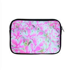 Hot Pink And White Peppermint Twist Flower Petals Apple Macbook Pro 15  Zipper Case