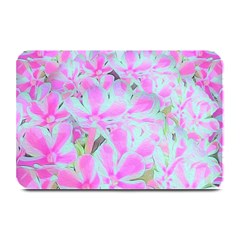 Hot Pink And White Peppermint Twist Flower Petals Plate Mats by myrubiogarden