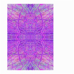 Hot Pink And Purple Abstract Branch Pattern Small Garden Flag (two Sides) by myrubiogarden