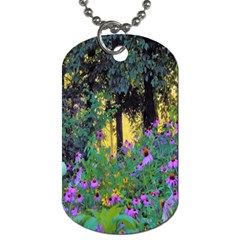 Hazy Morning Sunrise In My Rubio Garden Dog Tag (one Side) by myrubiogarden