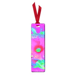 Psychedelic Pink And Red Hibiscus Flower Small Book Marks