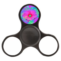 Psychedelic Pink And Red Hibiscus Flower Finger Spinner by myrubiogarden