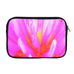 Fiery Hot Pink And Yellow Cactus Dahlia Flower Apple Macbook Pro 17  Zipper Case