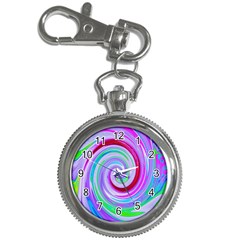 Groovy Abstract Red Swirl On Purple And Pink Key Chain Watches by myrubiogarden