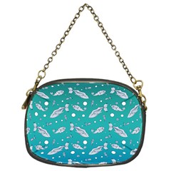 Under The Pea Paisley Pattern Chain Purse (one Side)