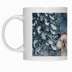 Christmas, Cute Dogs And Squirrel With Christmas Hat White Mugs by FantasyWorld7