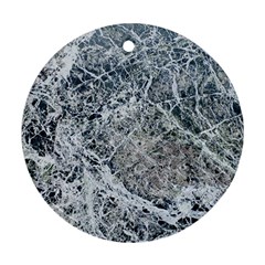 Marble Pattern Round Ornament (two Sides) by Alisyart