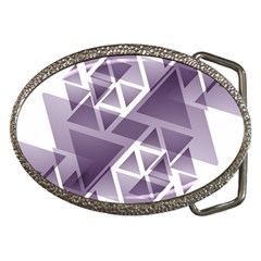 Geometry Triangle Abstract Belt Buckles