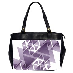 Geometry Triangle Abstract Oversize Office Handbag (2 Sides)