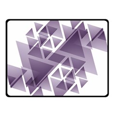 Geometry Triangle Abstract Double Sided Fleece Blanket (small) 