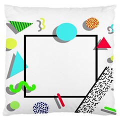 Abstract Geometric Triangle Dots Border Large Cushion Case (two Sides) by Alisyart