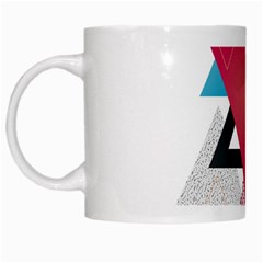 Geometric Line Patterns White Mugs