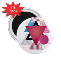 Geometric Line Patterns 2 25  Magnets (10 Pack) 