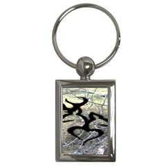 Black Love Browning Deer Camo Key Chains (Rectangle) 