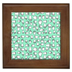 Hand Cute Framed Tiles