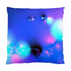 Love In Action, Pink, Purple, Blue Heartbeat Standard Cushion Case (Two Sides)