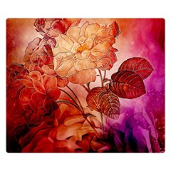 Flower Power, Colorful Floral Design Double Sided Flano Blanket (small)  by FantasyWorld7