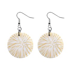 Yellow Firework Transparent Mini Button Earrings by Mariart