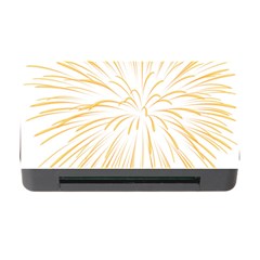 Yellow Firework Transparent Memory Card Reader With Cf