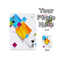 Colorful Abstract Geometric Squares Playing Cards 54 (mini)