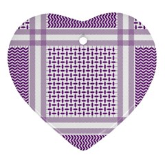 Purple Geometric Headdress Ornament (heart)