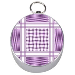 Purple Geometric Headdress Silver Compasses