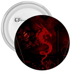 Wonderful Red Chinese Dragon 3  Buttons by FantasyWorld7