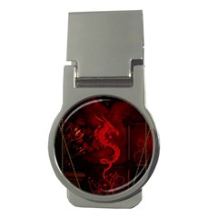Wonderful Red Chinese Dragon Money Clips (round)  by FantasyWorld7