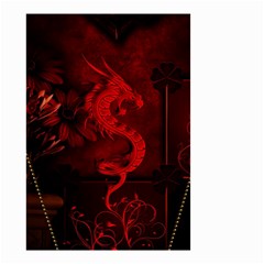 Wonderful Red Chinese Dragon Small Garden Flag (two Sides) by FantasyWorld7