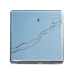 Airplane Airplanes Blue Sky Memory Card Reader (square 5 Slot) by Mariart