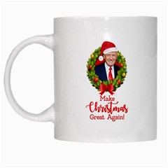 Make Christmas Great Again With Trump Face Maga White Mugs by snek
