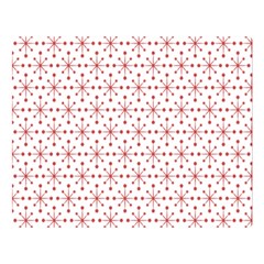 Pattern Christmas Pattern Red Stars Double Sided Flano Blanket (large)  by Sapixe